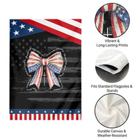 Patriotic Coquette 4th Of July Garden Flag God Bless America