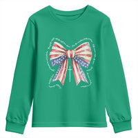 Patriotic Coquette 4th Of July Youth Sweatshirt God Bless America - Wonder Print Shop
