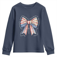Patriotic Coquette 4th Of July Youth Sweatshirt God Bless America - Wonder Print Shop