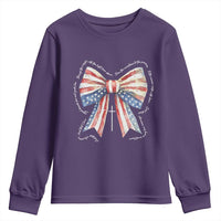Patriotic Coquette 4th Of July Youth Sweatshirt God Bless America - Wonder Print Shop