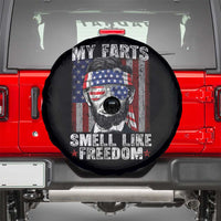 Funny Abe Lincoln 4th Of July Spare Tire Cover My Farts Smell Like Freedom American Flag - Wonder Print Shop