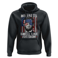 Funny Abe Lincoln 4th Of July Hoodie My Farts Smell Like Freedom American Flag - Wonder Print Shop