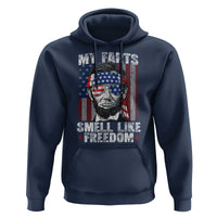 Funny Abe Lincoln 4th Of July Hoodie My Farts Smell Like Freedom American Flag - Wonder Print Shop