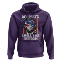 Funny Abe Lincoln 4th Of July Hoodie My Farts Smell Like Freedom American Flag - Wonder Print Shop