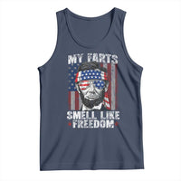 Funny Abe Lincoln 4th Of July Tank Top My Farts Smell Like Freedom American Flag - Wonder Print Shop