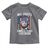 Funny Abe Lincoln 4th Of July Toddler T Shirt My Farts Smell Like Freedom American Flag - Wonder Print Shop