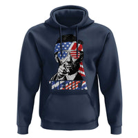 Funny Lincoln 4th Of July Merica Hoodie Abe American Flag - Wonder Print Shop