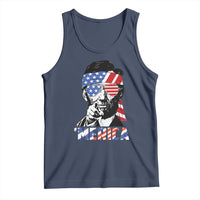 Funny Lincoln 4th Of July Merica Tank Top Abe American Flag - Wonder Print Shop