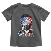 Funny Lincoln 4th Of July Merica Toddler T Shirt Abe American Flag - Wonder Print Shop
