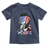 Funny Lincoln 4th Of July Merica Toddler T Shirt Abe American Flag - Wonder Print Shop