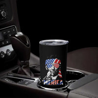 Funny Lincoln 4th Of July Merica Tumbler Cup Abe American Flag - Wonder Print Shop