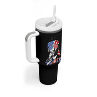 Funny Lincoln 4th Of July Merica Tumbler With Handle Abe American Flag - Wonder Print Shop