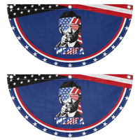 Funny Lincoln 4th Of July Merica Patriotic Fan Flag Abe American Flag