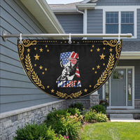 Funny Lincoln 4th Of July Merica Patriotic Fan Flag Abe American Flag