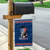 Funny Lincoln 4th Of July Merica Garden Flag Abe American Flag