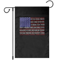 Vintage American Flag Garden Flag With States 4th Of July - Wonder Print Shop