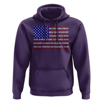 Vintage American Flag Hoodie With States 4th Of July - Wonder Print Shop