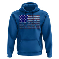 Vintage American Flag Hoodie With States 4th Of July - Wonder Print Shop