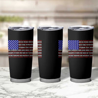 Vintage American Flag Tumbler Cup With States 4th Of July - Wonder Print Shop