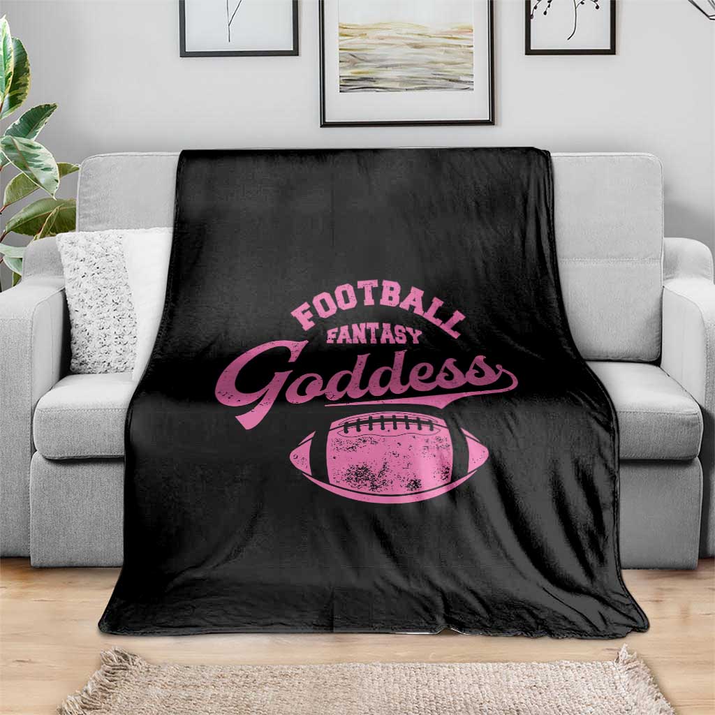 Fantasy Football Goddess Throw Blanket Sports Party Gifts - Wonder Print Shop