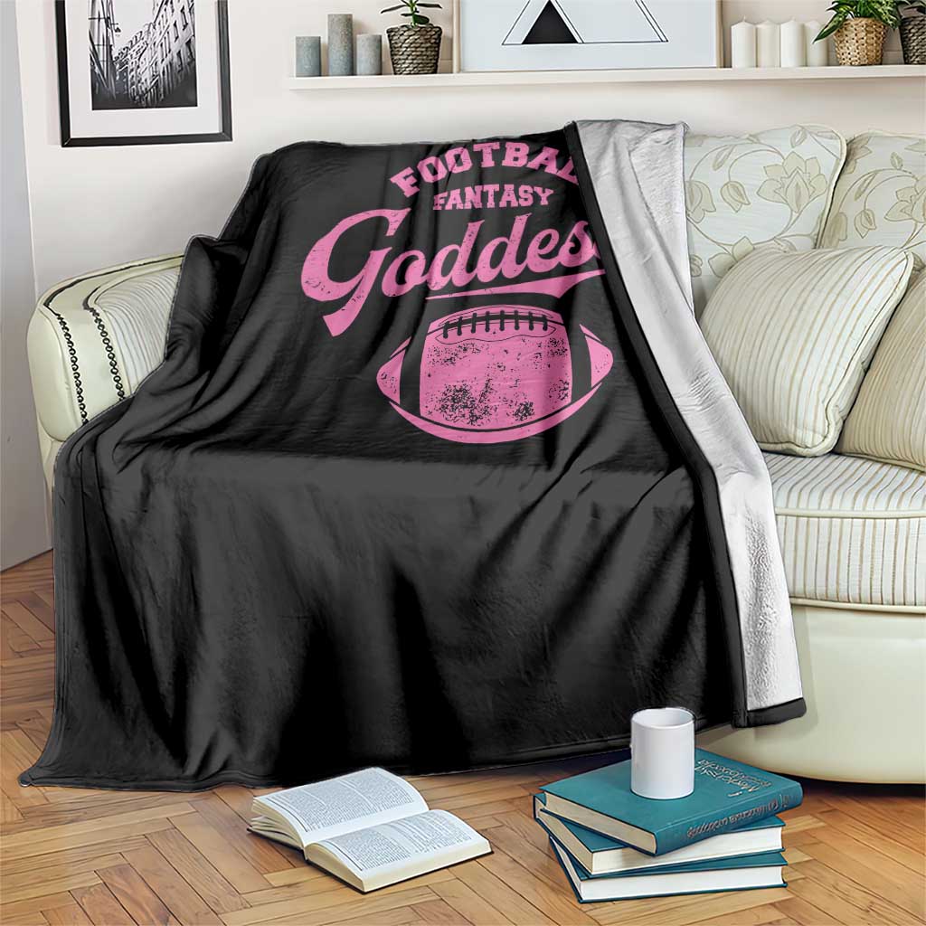 Fantasy Football Goddess Throw Blanket Sports Party Gifts - Wonder Print Shop