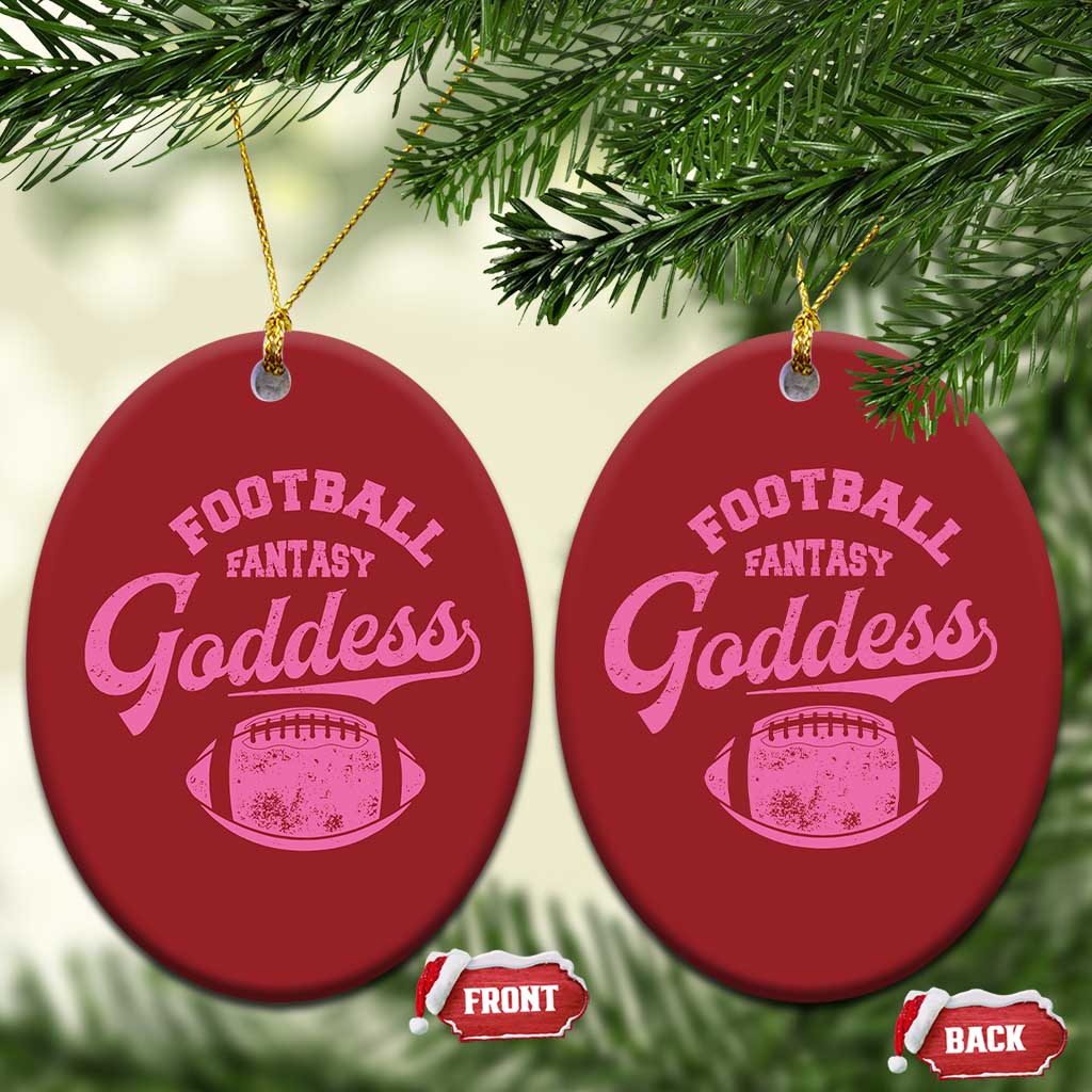Fantasy Football Goddess Christmas Ornament Sports Party Gifts - Wonder Print Shop