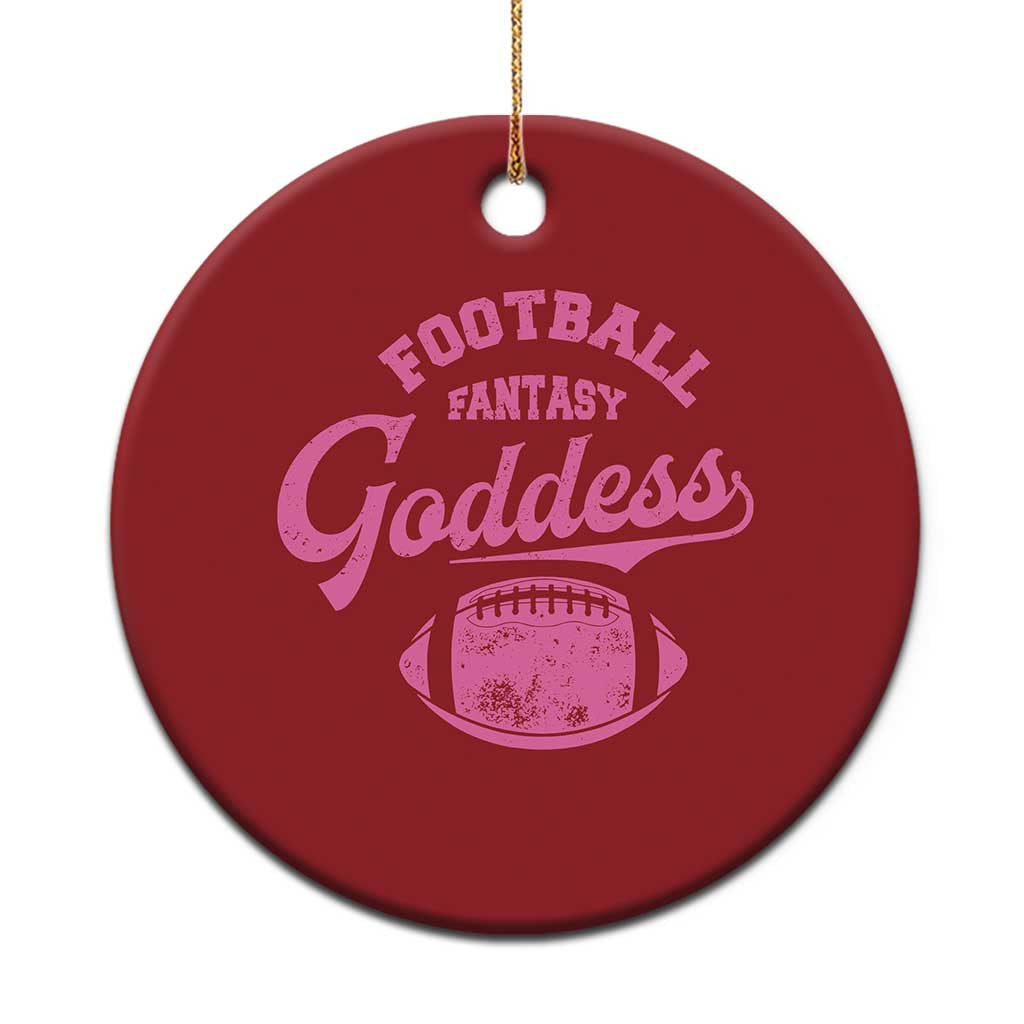Fantasy Football Goddess Christmas Ornament Sports Party Gifts - Wonder Print Shop