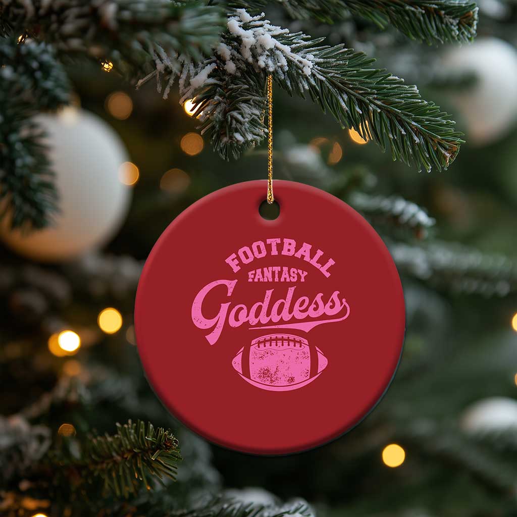 Fantasy Football Goddess Christmas Ornament Sports Party Gifts - Wonder Print Shop