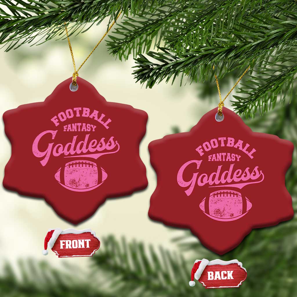Fantasy Football Goddess Christmas Ornament Sports Party Gifts - Wonder Print Shop