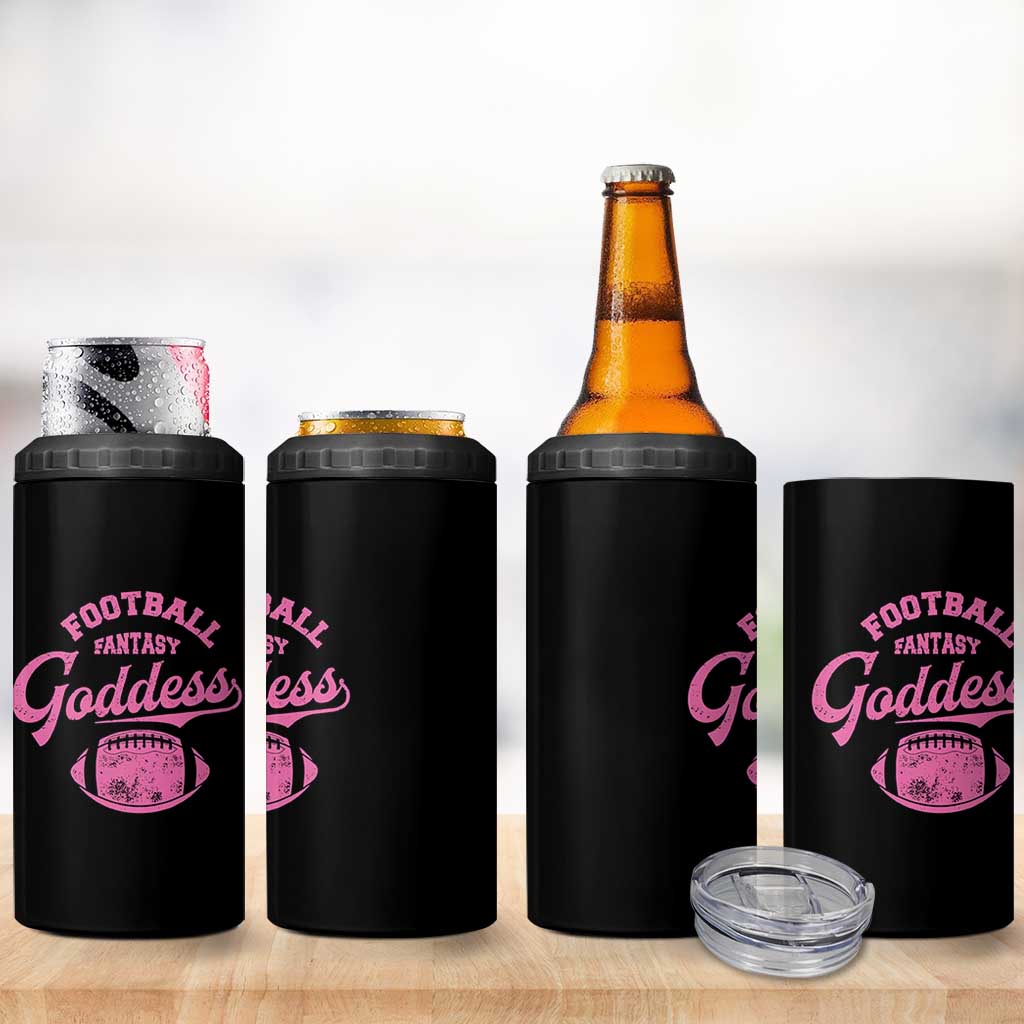Fantasy Football Goddess 4 in 1 Can Cooler Tumbler Sports Party Gifts - Wonder Print Shop