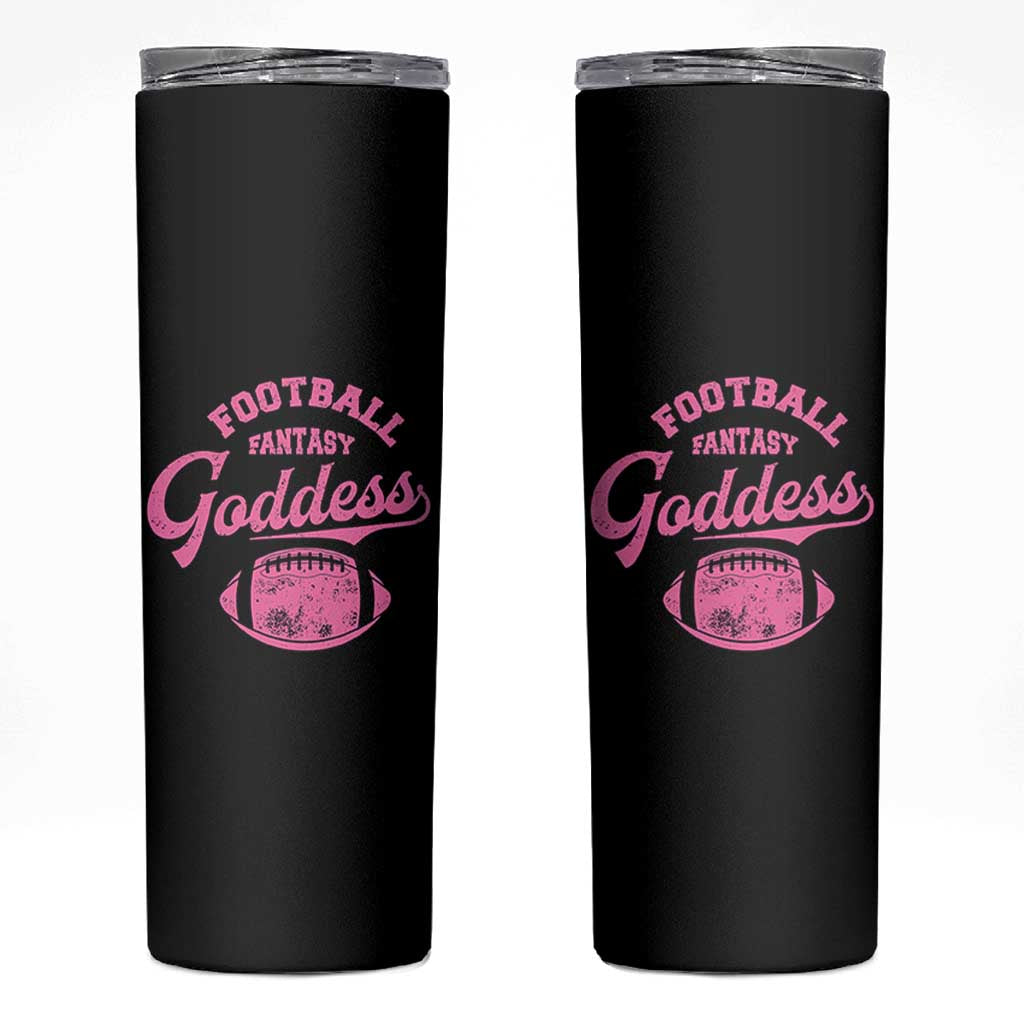 Fantasy Football Goddess Skinny Tumbler Sports Party Gifts - Wonder Print Shop