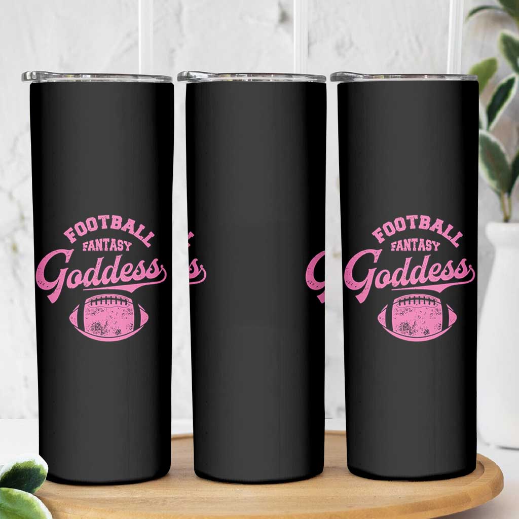 Fantasy Football Goddess Skinny Tumbler Sports Party Gifts - Wonder Print Shop