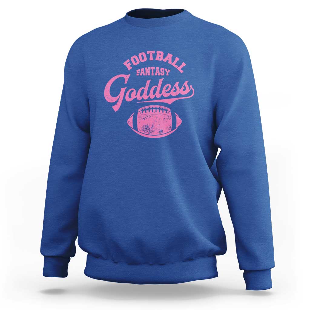 Fantasy Football Goddess Sweatshirt Sports Party Gifts - Wonder Print Shop