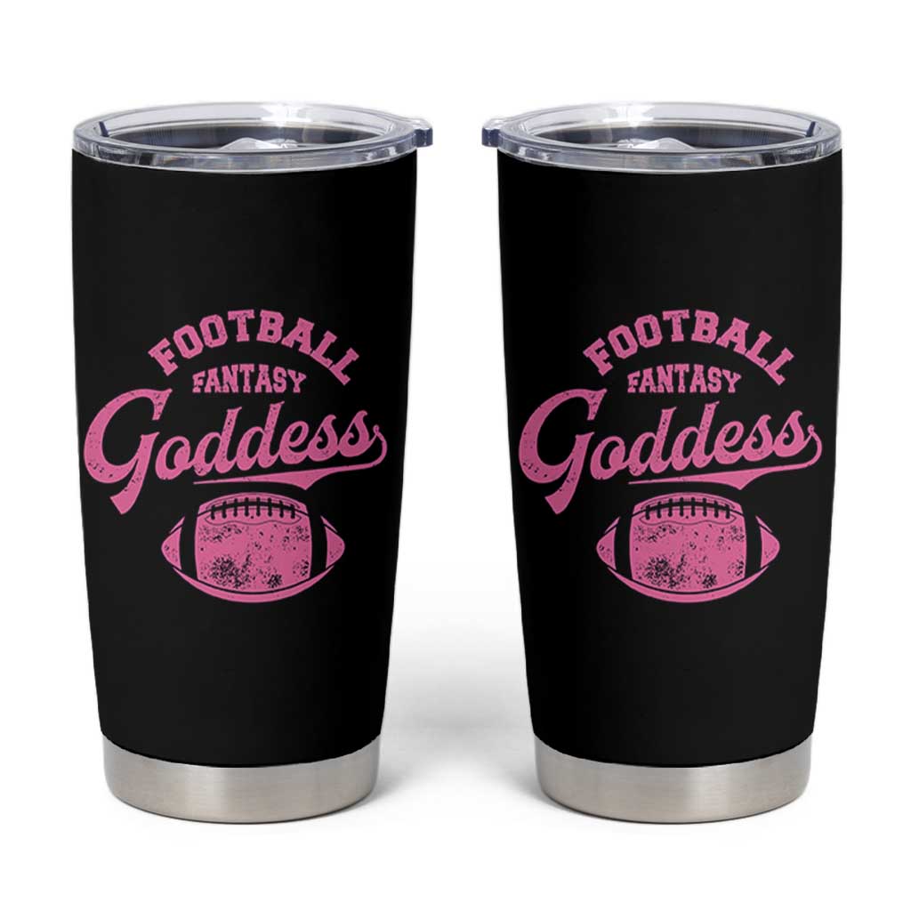 Fantasy Football Goddess Tumbler Cup Sports Party Gifts - Wonder Print Shop
