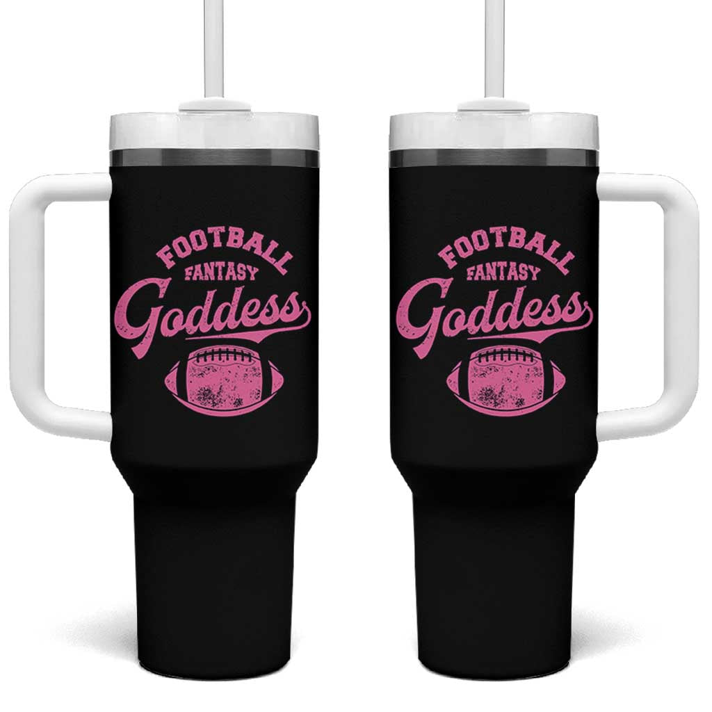Fantasy Football Goddess Tumbler With Handle Sports Party Gifts - Wonder Print Shop