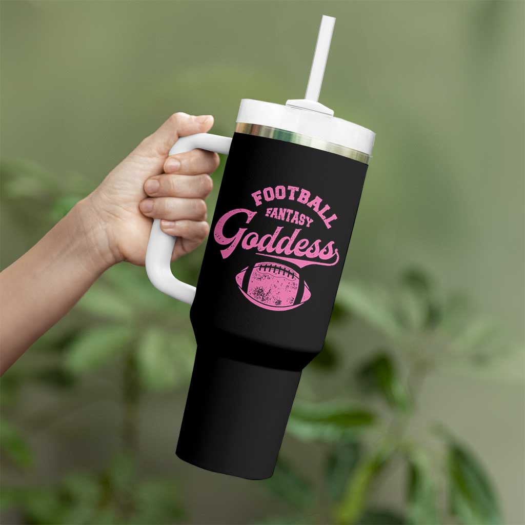 Fantasy Football Goddess Tumbler With Handle Sports Party Gifts - Wonder Print Shop