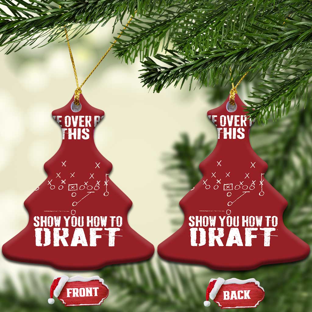 Girls Fantasy Football Christmas Ornament Move Over Boys Draft Party Commish FFL - Wonder Print Shop
