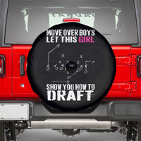 Girls Fantasy Football Spare Tire Cover Move Over Boys Draft Party Commish FFL - Wonder Print Shop