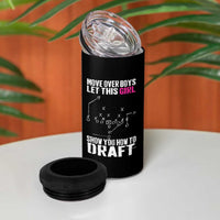 Girls Fantasy Football 4 in 1 Can Cooler Tumbler Move Over Boys Draft Party Commish FFL - Wonder Print Shop