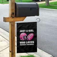 Funny Just A Girl Who Loves Fantasy Football Garden Flag - Wonder Print Shop