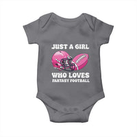Funny Just A Girl Who Loves Fantasy Football Baby Onesie - Wonder Print Shop