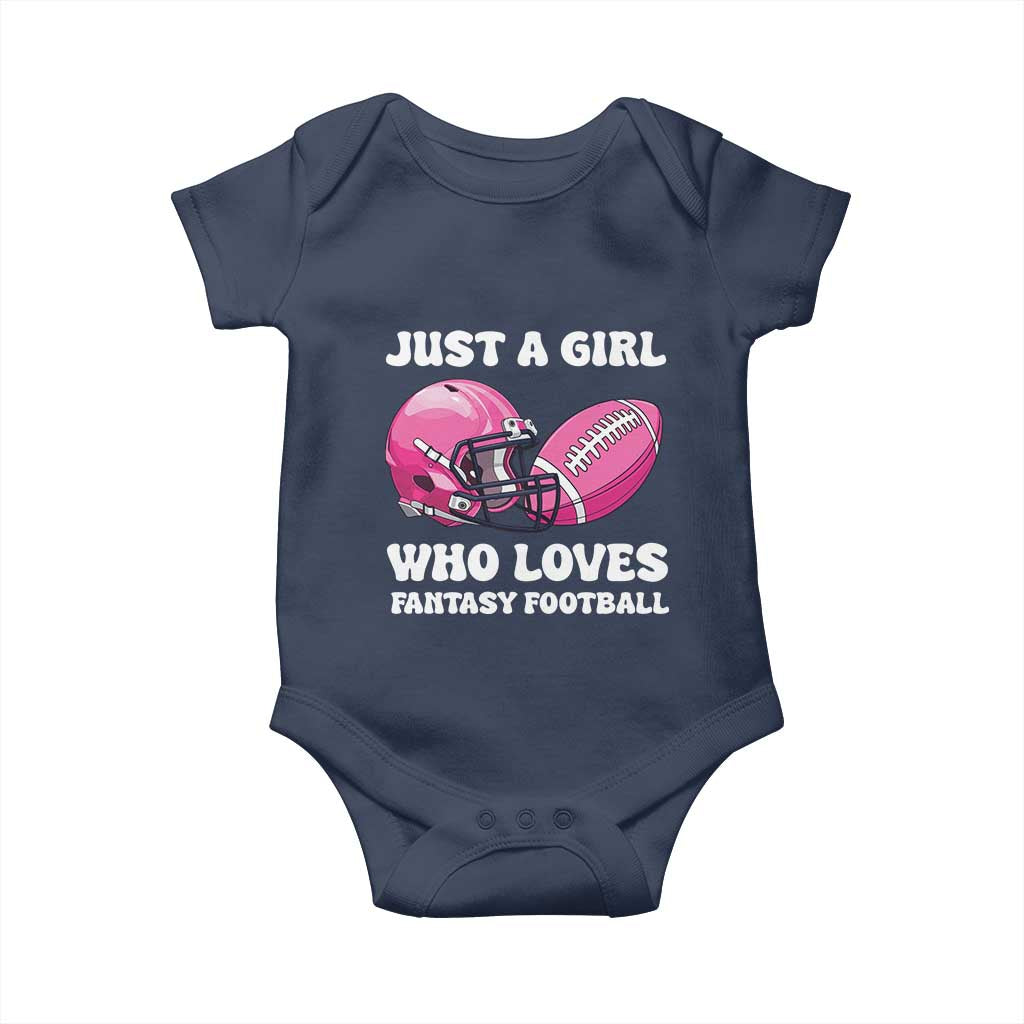 Funny Just A Girl Who Loves Fantasy Football Baby Onesie - Wonder Print Shop