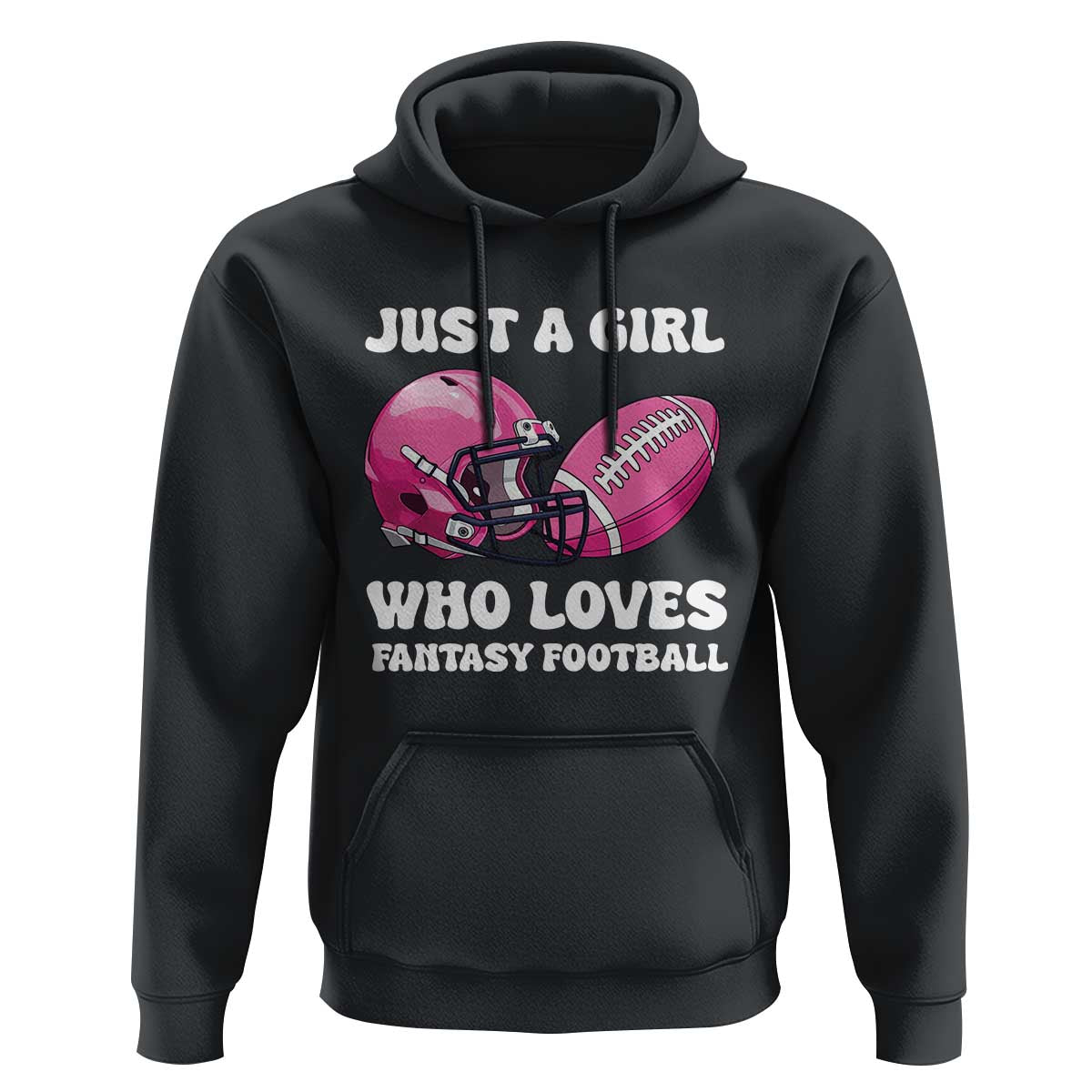Funny Just A Girl Who Loves Fantasy Football Hoodie - Wonder Print Shop