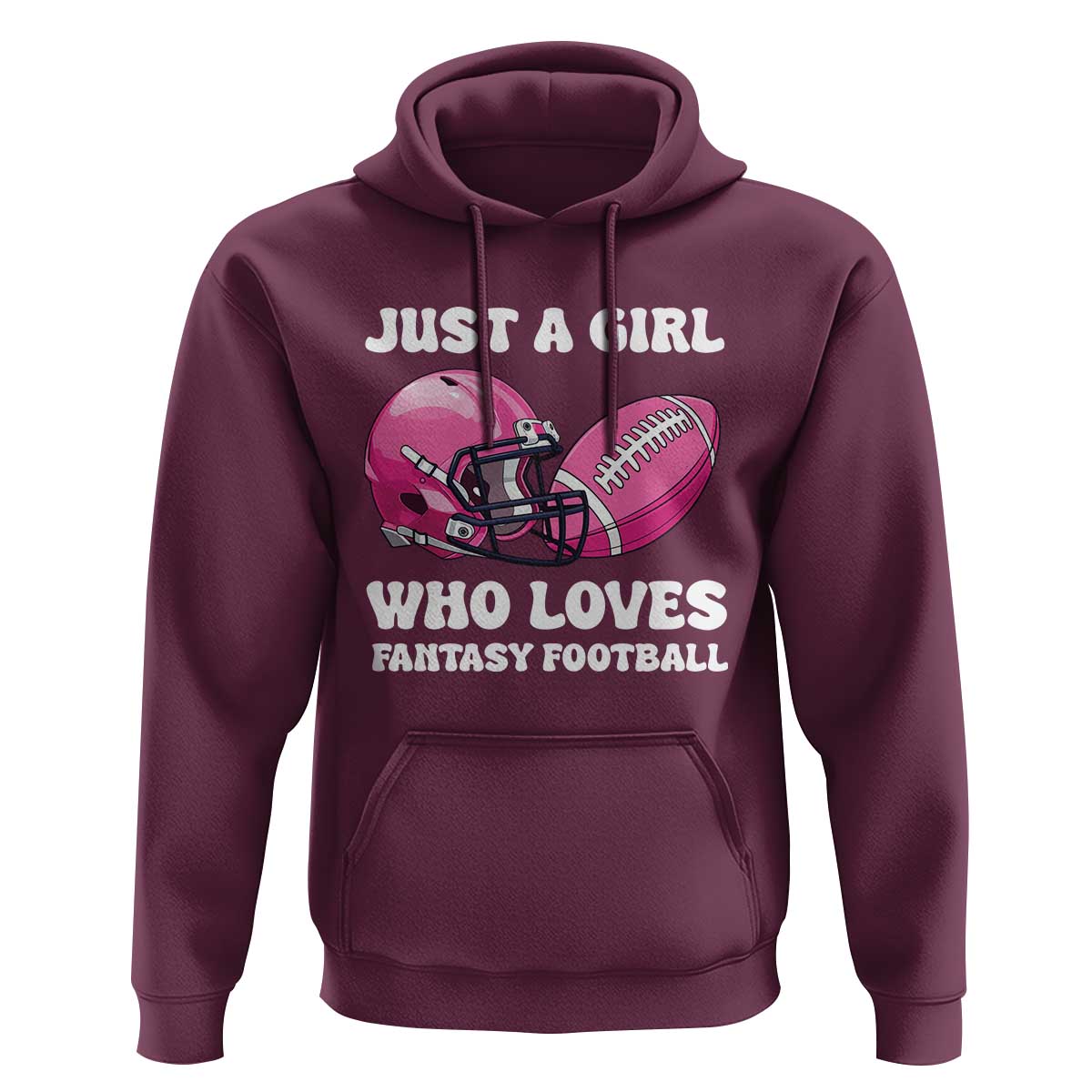Funny Just A Girl Who Loves Fantasy Football Hoodie - Wonder Print Shop