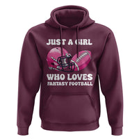 Funny Just A Girl Who Loves Fantasy Football Hoodie - Wonder Print Shop