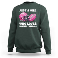 Funny Just A Girl Who Loves Fantasy Football Sweatshirt - Wonder Print Shop
