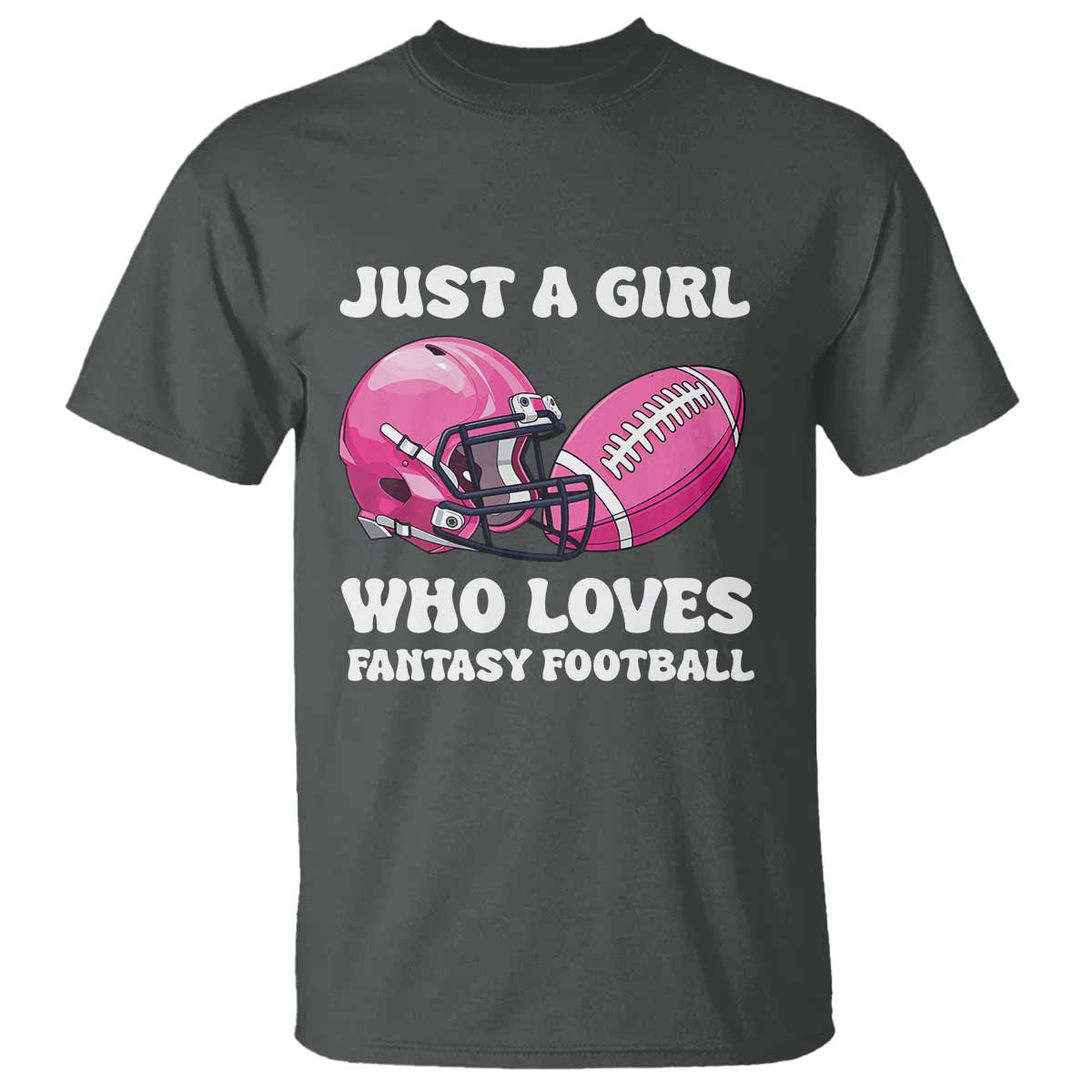 Funny Just A Girl Who Loves Fantasy Football T Shirt - Wonder Print Shop