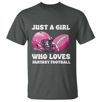 Funny Just A Girl Who Loves Fantasy Football T Shirt - Wonder Print Shop