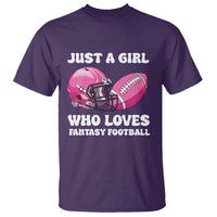 Funny Just A Girl Who Loves Fantasy Football T Shirt - Wonder Print Shop