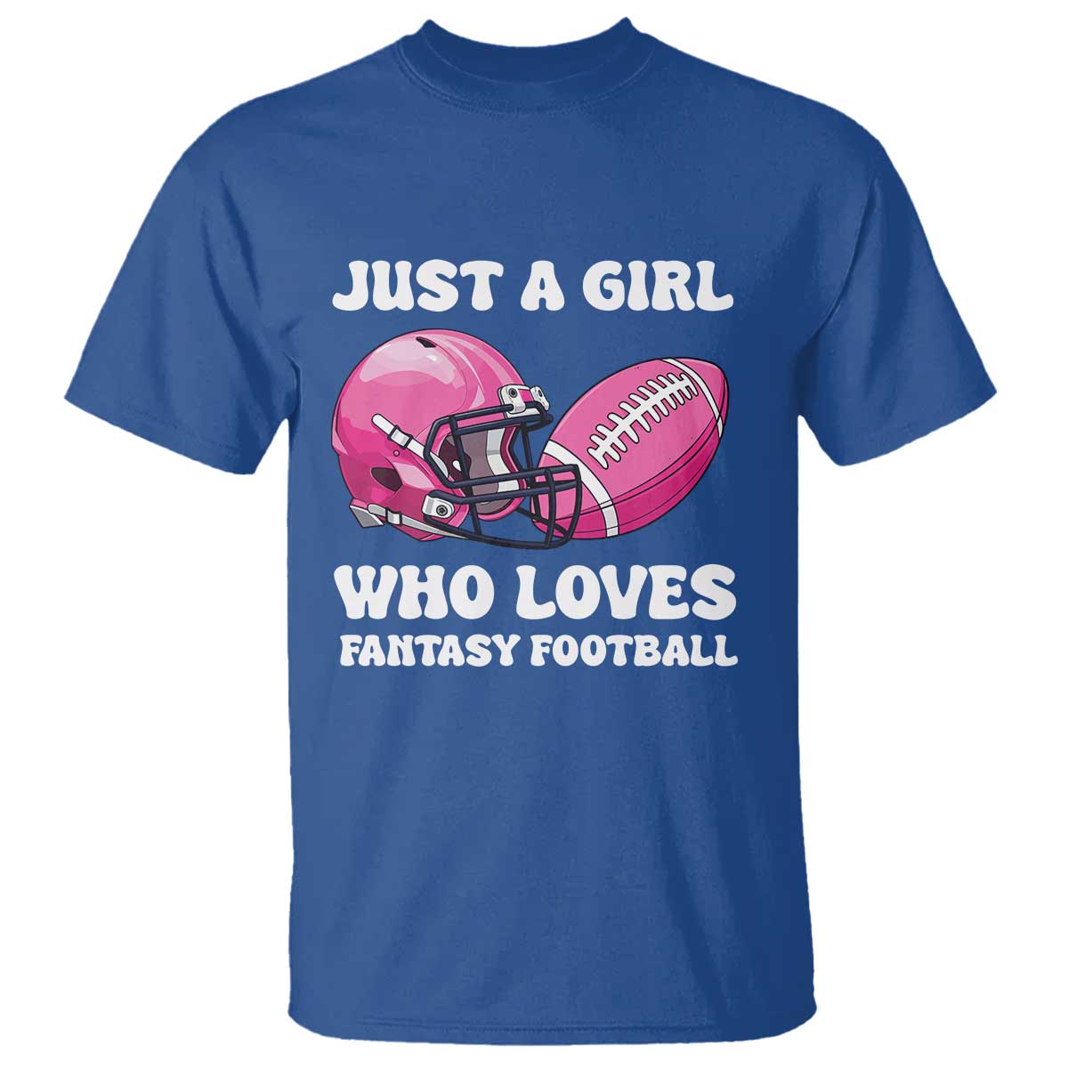 Funny Just A Girl Who Loves Fantasy Football T Shirt - Wonder Print Shop